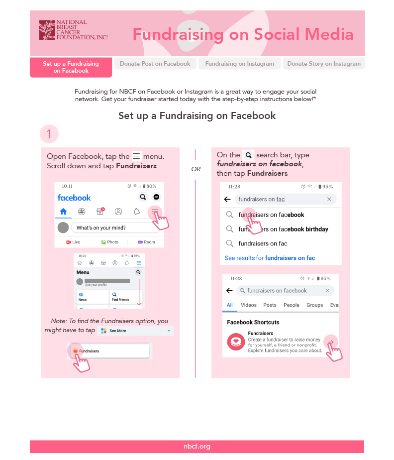 Fundraising on Social Media Instructions