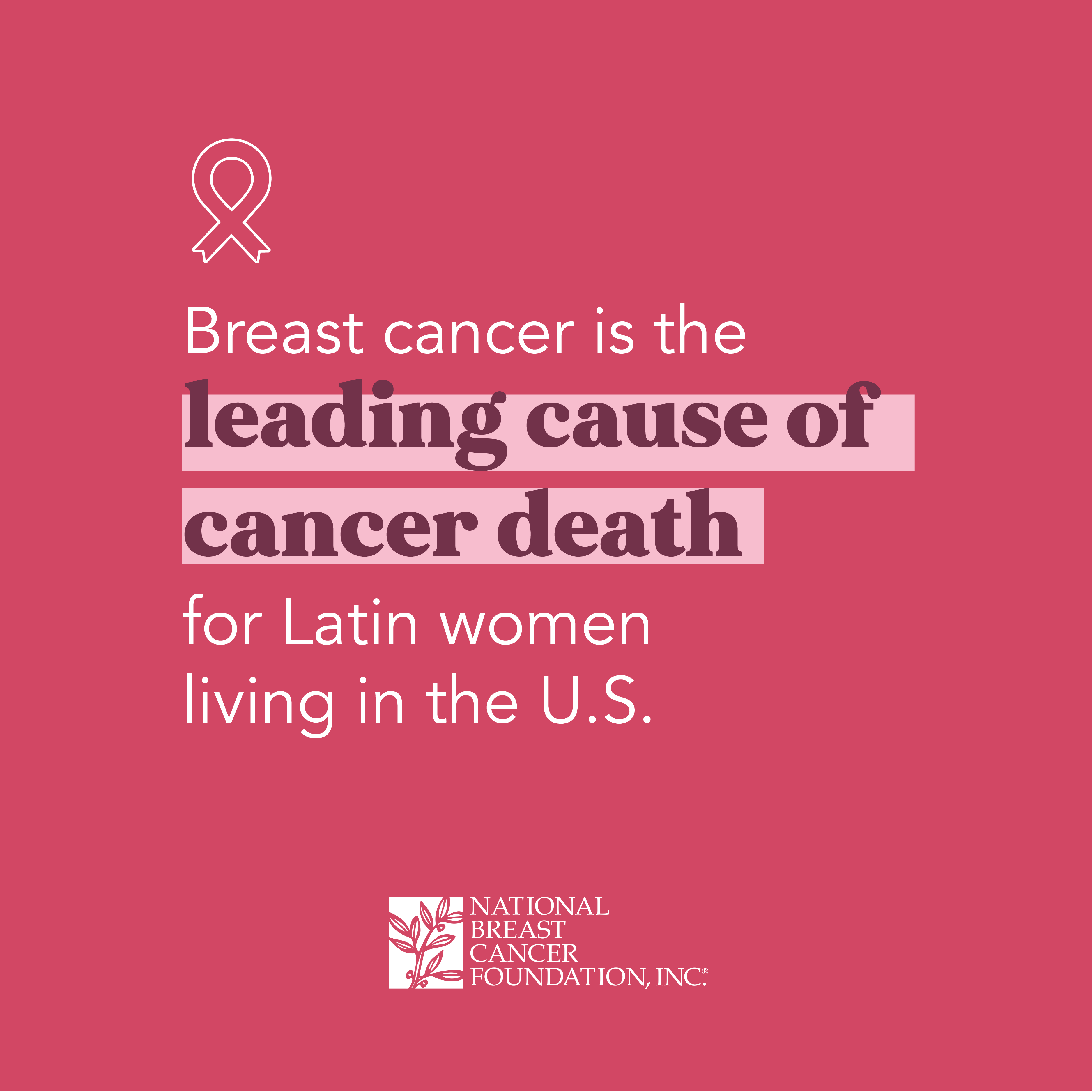 Breast Cancer is the leading cause of cancer death for Latin women living in the U.S.