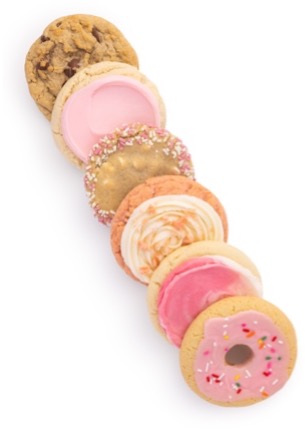 Crumbl all-pink cookie line-up