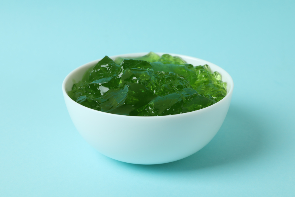 Green gelatin for patients during cancer treatment