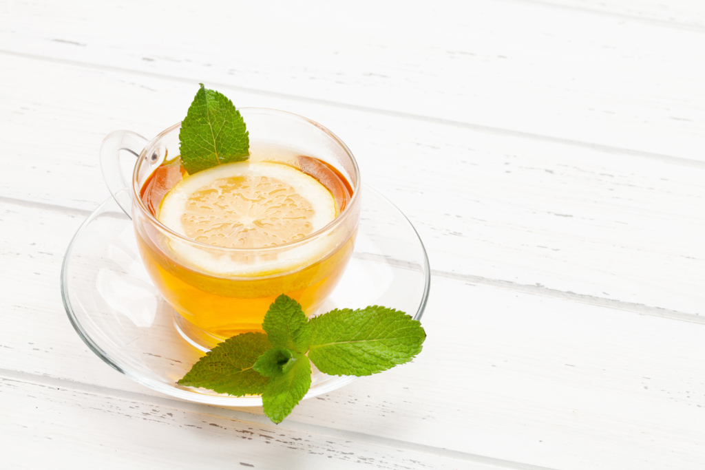 Ginger, chamomile, and peppermint tea for patients during cancer treatment
