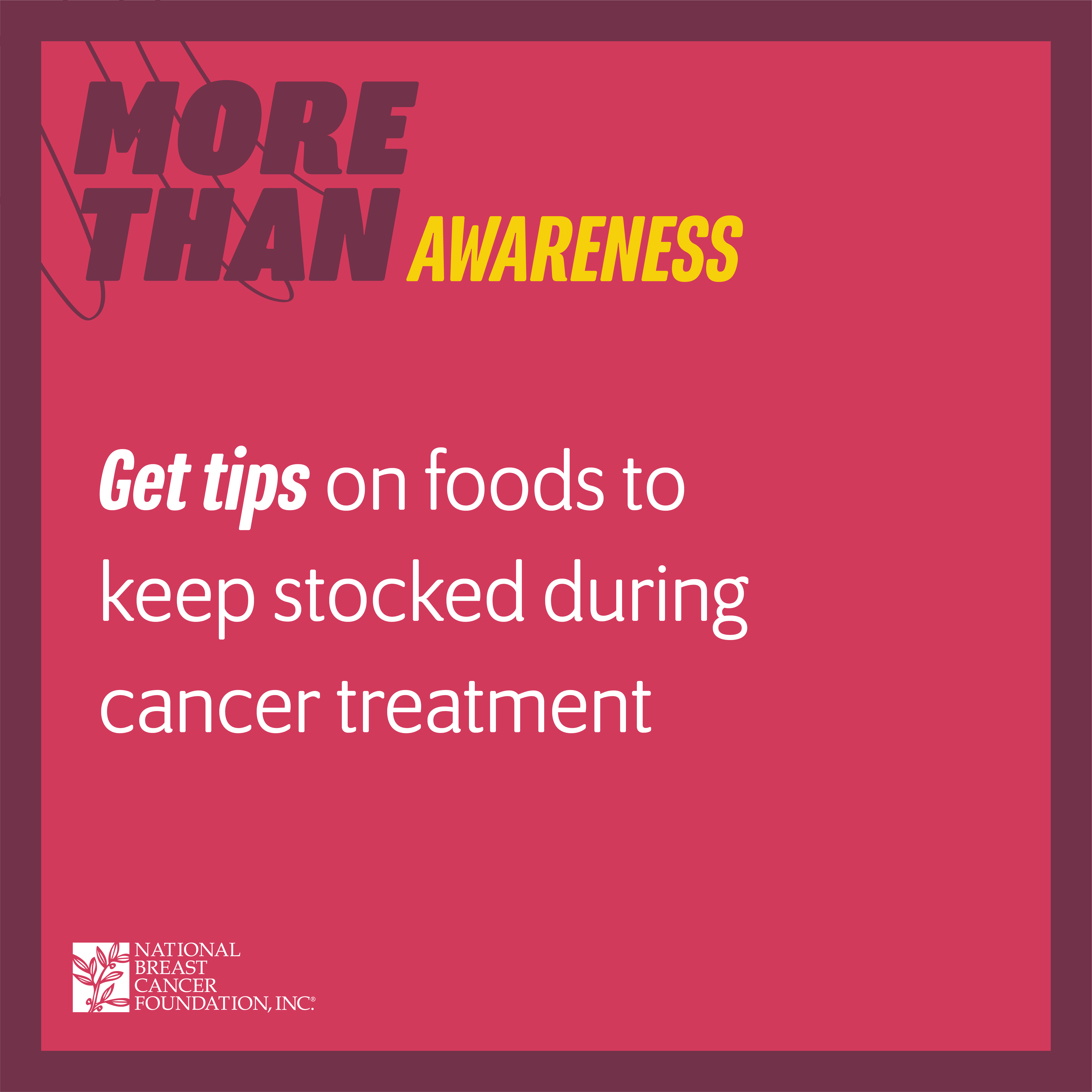 Get tips on what to stock in your pantry while facing cancer National