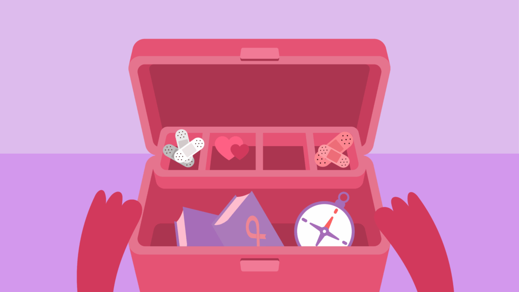 Illustration of a first aid kit