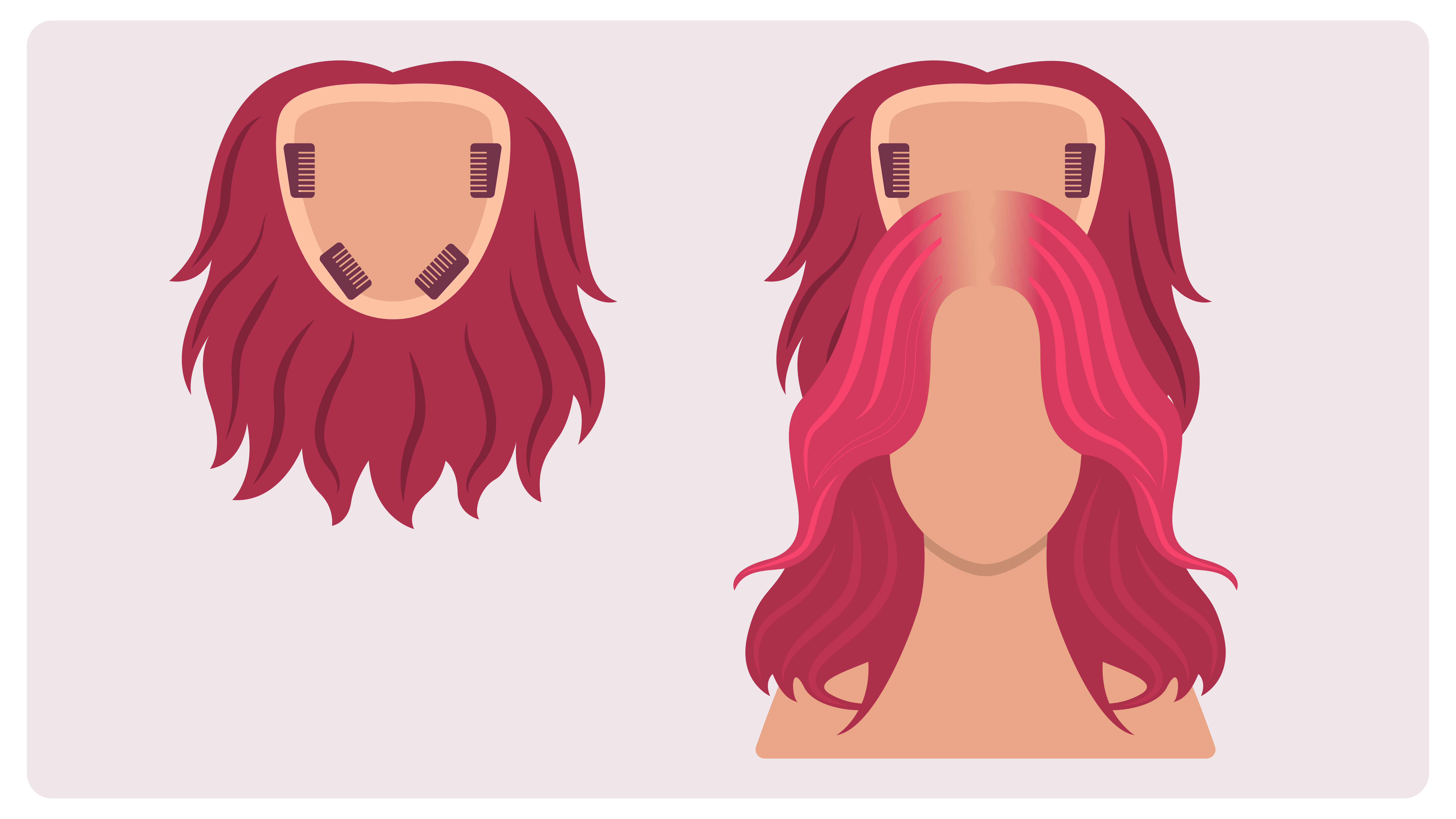Hair topper illustration