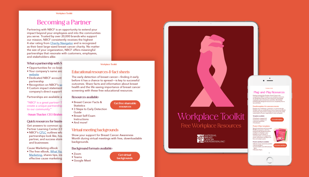 Workplace Toolkit for Breast Cancer Awareness Month - National Breast Cancer Foundation