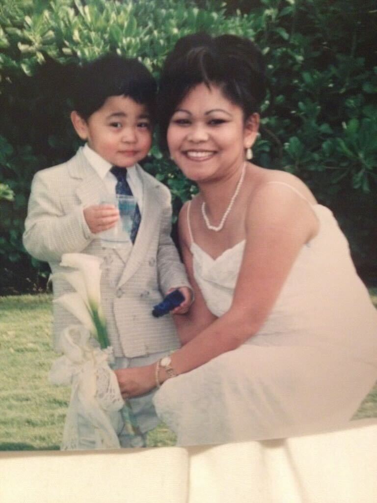 DaYoshi as a child with his mom