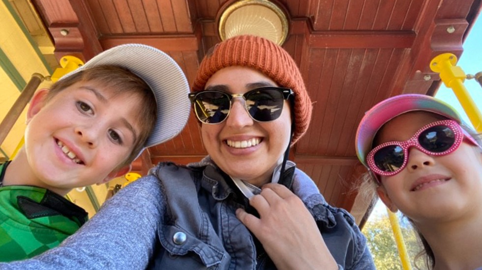MIchelle and her two kids